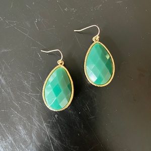 Green Onyx Dangle Earrings